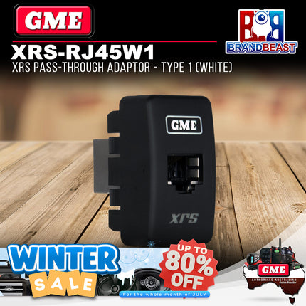 GME XRS-RJ45W1 XRS Pass-through Adaptor - Type 1 (White)