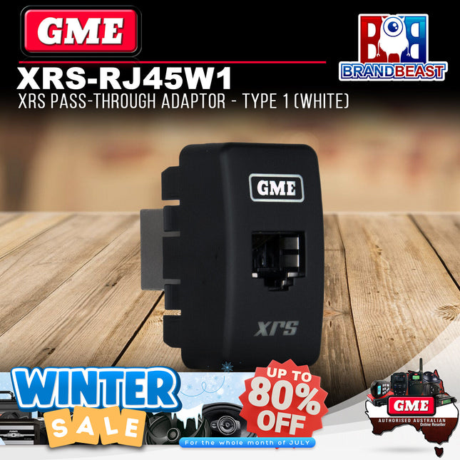 GME XRS-RJ45W1 XRS Pass-through Adaptor - Type 1 (White)
