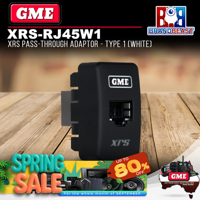 GME XRS-RJ45W1 XRS Pass-through Adaptor - Type 1 (White)