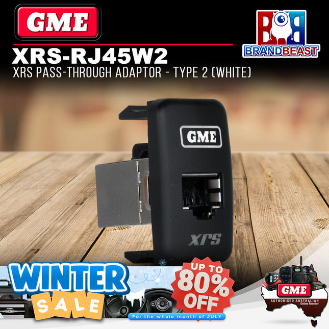 GME XRS-RJ45W2 XRS Pass-through Adaptor - Type 2 (White)