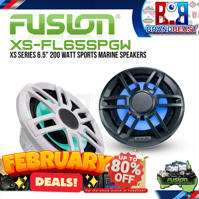 Fusion XS-FL65SPGW XS Series 6.5" 200 Watt Sports Marine Speakers