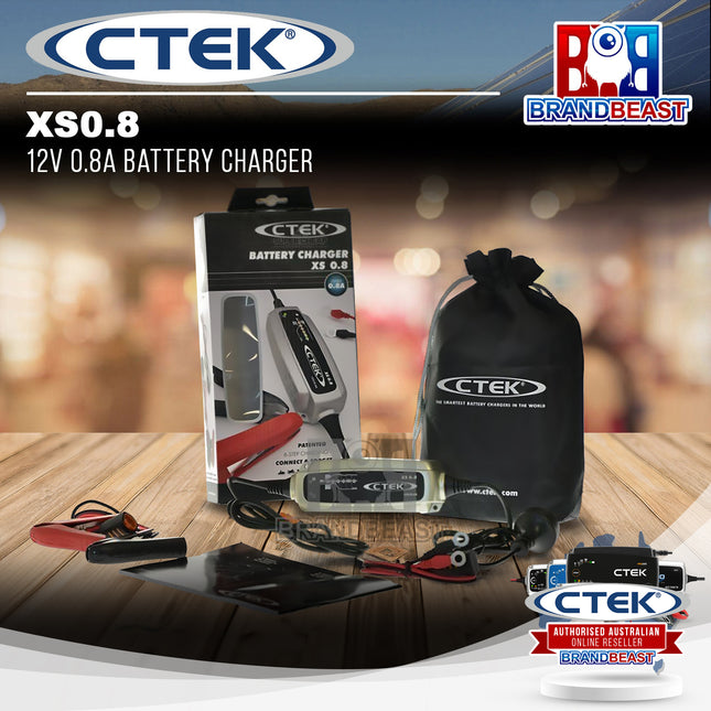CTEK XS08 12V 0.8A Battery Charger