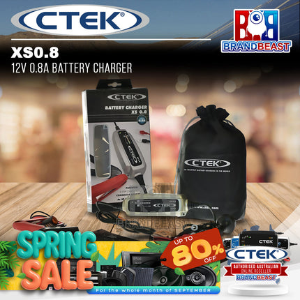 CTEK XS08 12V 0.8A Battery Charger