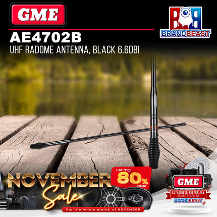 GME AE4702B 1060mm Radome Antenna (6.6dbi Gain) - Black