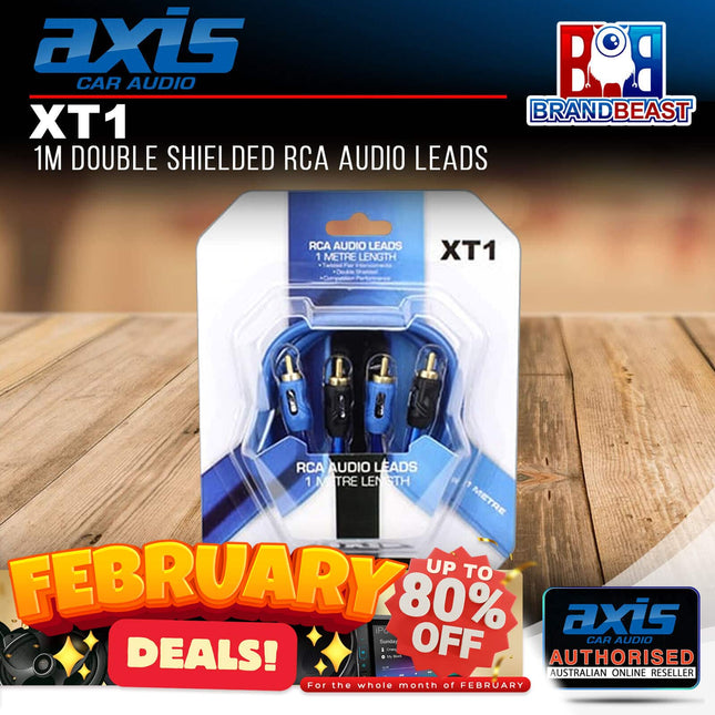 Axis XT1 1m RCA Audio Leads