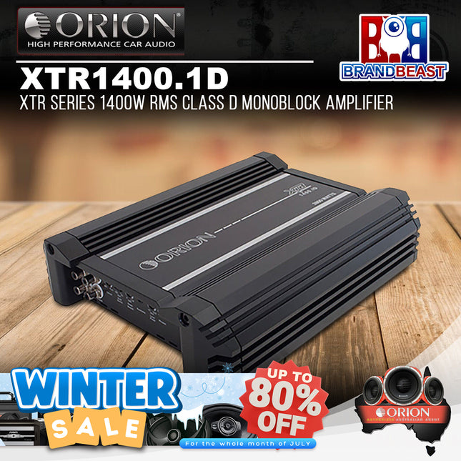 Orion XTR1400.1D XTR Series 1400W RMS Class D Monoblock Amplifier
