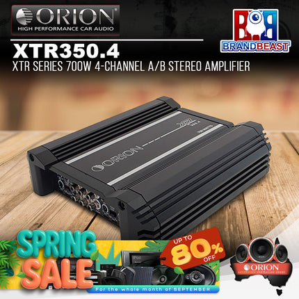 Orion XTR350.4 XTR Series 700W 4-Channel A/B Stereo Amplifier