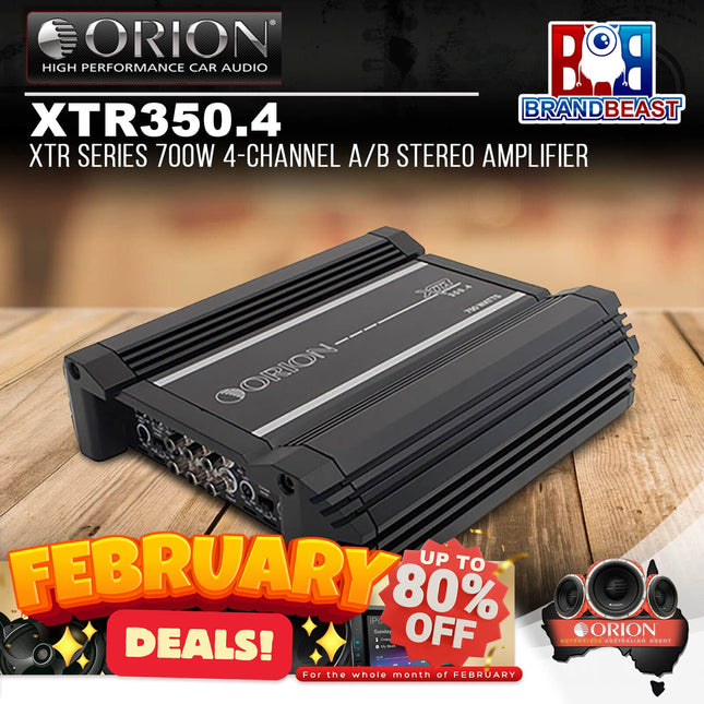 Orion XTR350.4 XTR Series 700W 4-Channel A/B Stereo Amplifier