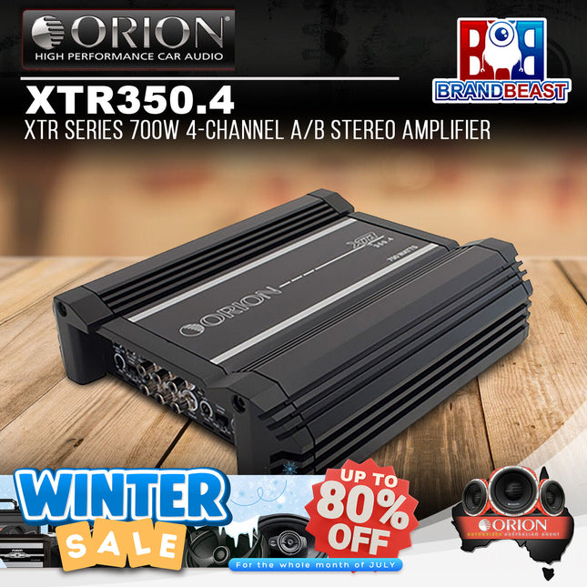Orion XTR350.4 XTR Series 700W 4-Channel A/B Stereo Amplifier