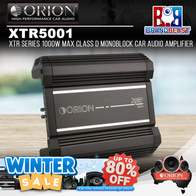 Orion XTR5001 XTR Series 1000W Max Class D Monoblock Car Audio Amplifier