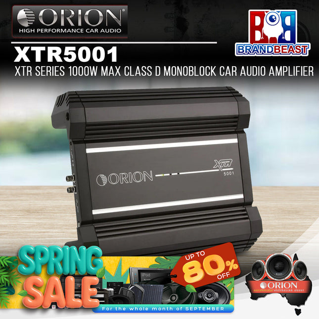 Orion XTR5001 XTR Series 1000W Max Class D Monoblock Car Audio Amplifier
