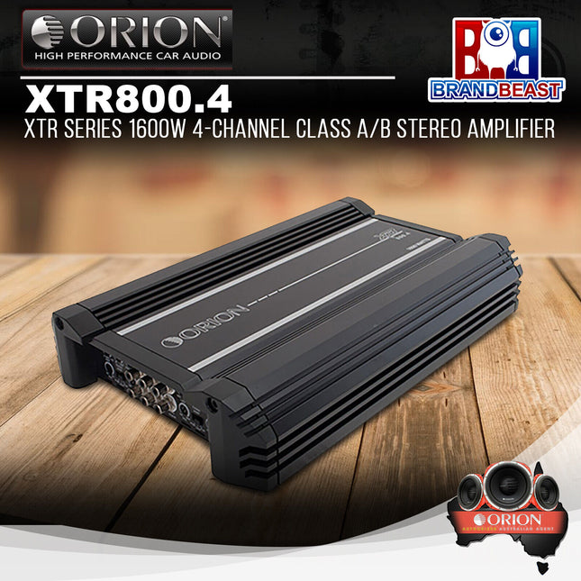 Orion XTR800.4 XTR Series 1600W 4-Channel Class A/B Stereo Amplifier