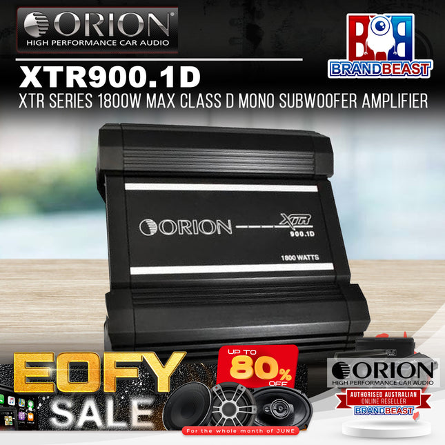 Orion XTR900.1D XTR Series 1800W Max Class D Mono Subwoofer Amplifier