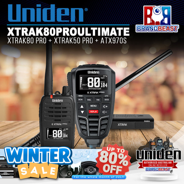 Uniden XTRAK80PROULTIMATE XTRAK80 PRO + XTRAK50 PRO + ATX970S