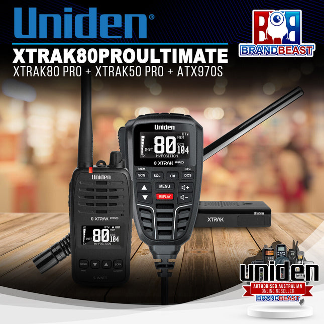 Uniden XTRAK80PROULTIMATE XTRAK80 PRO + XTRAK50 PRO + ATX970S