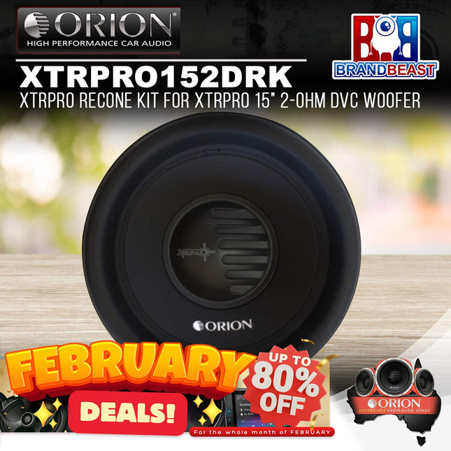 Orion XTRPRO152DRK XTRPRO Recone Kit for XTRPRO 15‚Äù 2-Ohm DVC Woofer