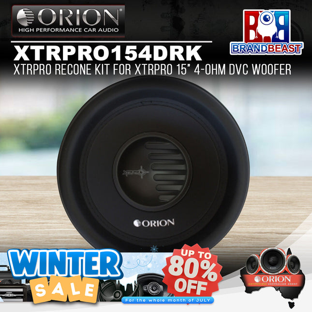Orion XTRPRO154DRK XTRPRO Recone Kit for XTRPRO 15" 4-Ohm DVC Woofer