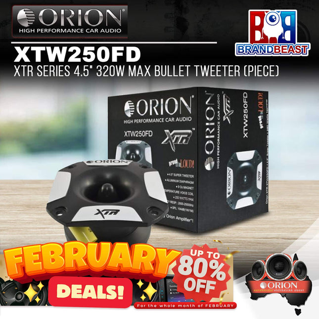 Orion XTW250FD XTR Series 4.5" 320W Max Bullet Tweeter (Piece)