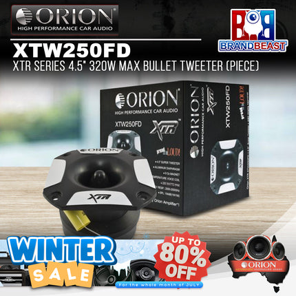 Orion XTW250FD XTR Series 4.5" 320W Max Bullet Tweeter (Piece)