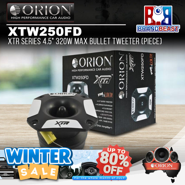 Orion XTW250FD XTR Series 4.5" 320W Max Bullet Tweeter (Piece)