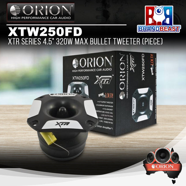 Orion XTW250FD XTR Series 4.5" 320W Max Bullet Tweeter (Piece)