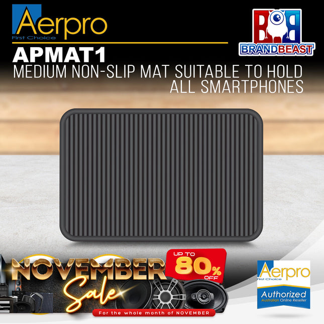 Aerpro APMAT1 Medium Non-Slip Mat Suitable to Hold All Smartphones