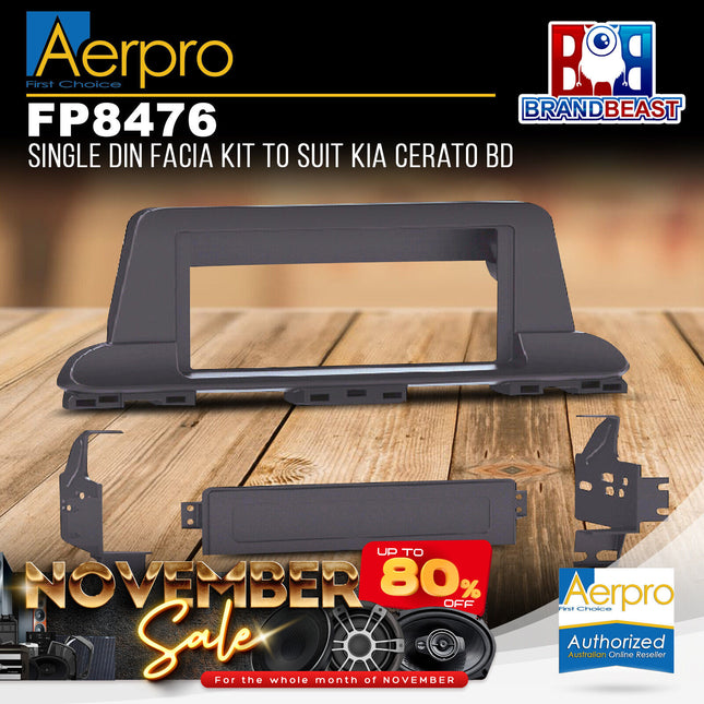 Aerpro FP8476 Single DIN Facia Kit to Suit Kia Cerato BD
