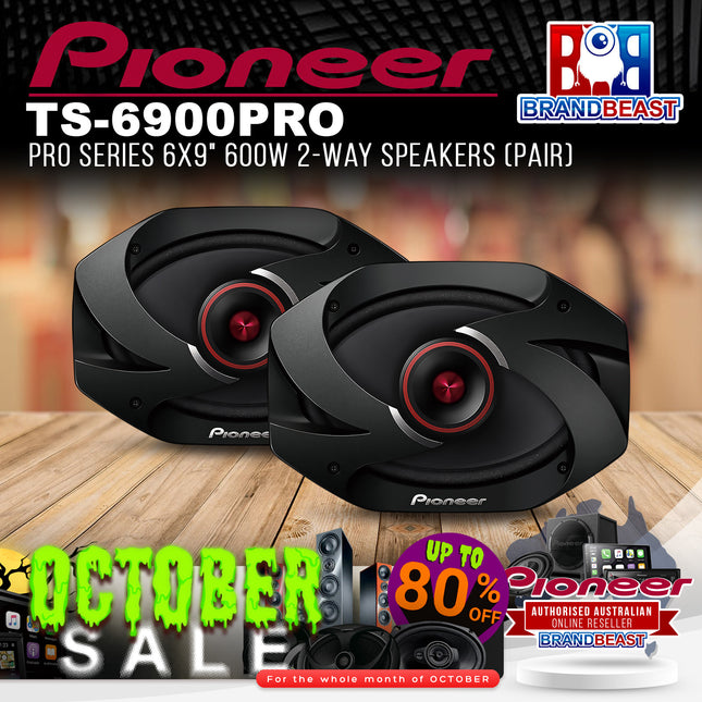 Pioneer TS-6900PRO PRO Series 6x9" 600W 2-Way Speakers (Pair)
