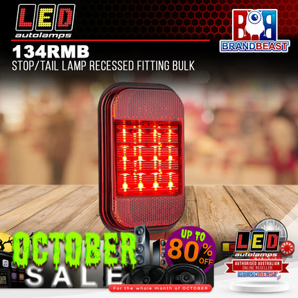 LED Autolamps 134RMB Stop/Tail Lamp Recessed Fitting Bulk
