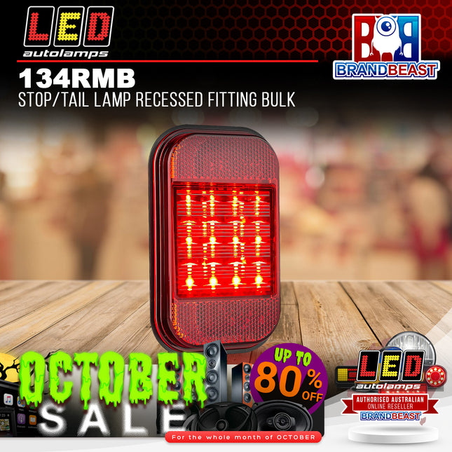 LED Autolamps 134RMB Stop/Tail Lamp Recessed Fitting Bulk