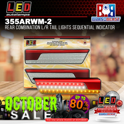 LED Autolamps 355ARWM-2 Rear Combination L/R Tail Lights Sequential Indicator
