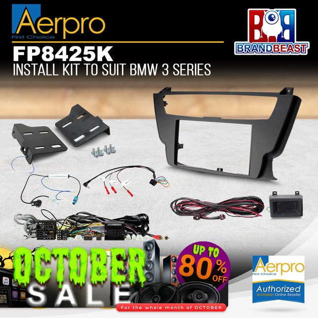 Aerpro FP8425K Install Kit Suit BMW 3 Series & 4 Series (Non-Amplified)