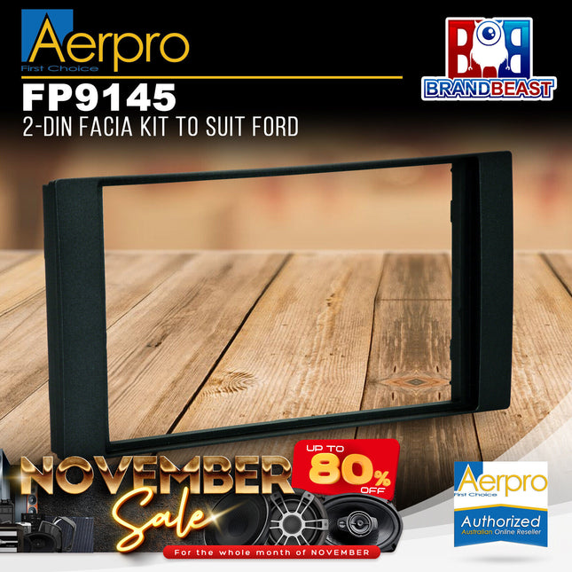 Aerpro FP9145 Double DIN Facia Kit to Suit Ford Fiesta/Kuga/Transit