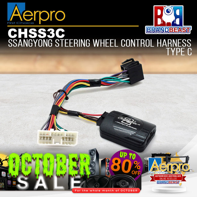 Aerpro CHSS3C Steering Wheel Control Harness Suit Ssangyong Korando