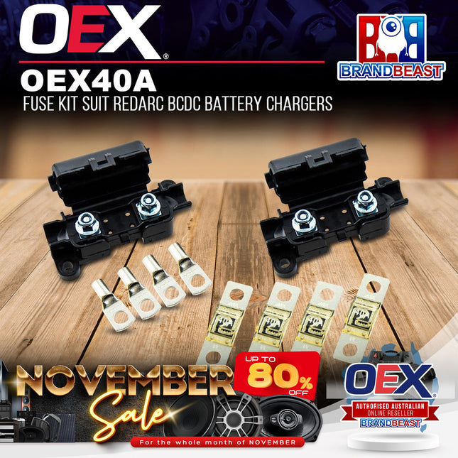 OEX OEX40A 40A Fuse Kit Suit Redarc BCDC Battery Chargers