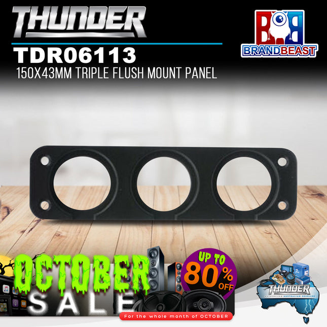Thunder TDR06113 150x43mm Triple Flush Mount Panel