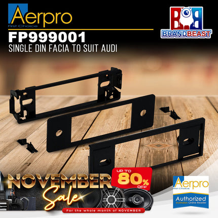 Aerpro FP999001 Single DIN Black Facia Kit Suit Audi Various Models