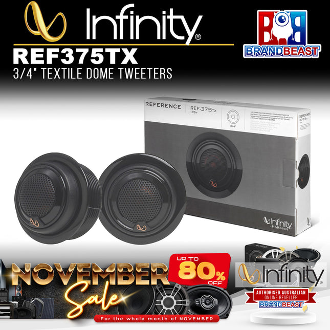 Infinity REF375TX REFERENCE 3/4" (19mm) 135W Tweeter Component Speaker