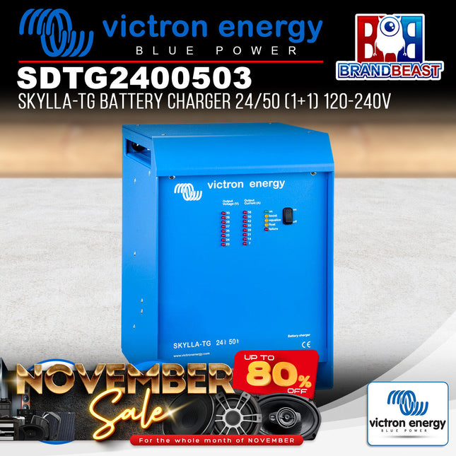 Victron Energy SDTG2400503 Skylla-TG Battery Charger 24/50 (1+1) 120-240V