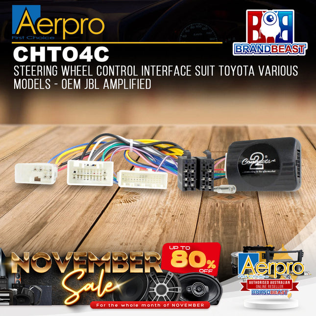 Aerpro CHTO4C Steering Wheel Control Interface Suit Toyota Various Models