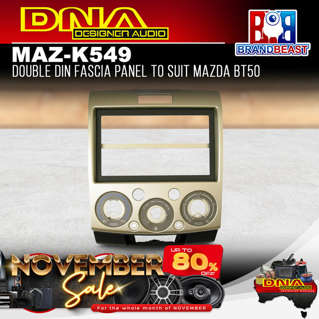DNA MAZ-K549 Double DIN Fascia Panel To Suit Mazda BT50