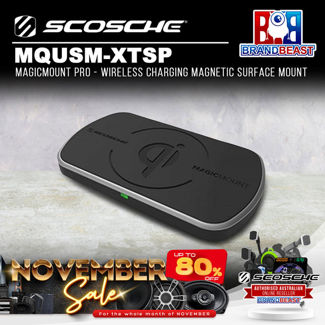 Scosche MQUSM-XTSP MagicMount Pro - Wireless Charging Magnetic Surface Mount