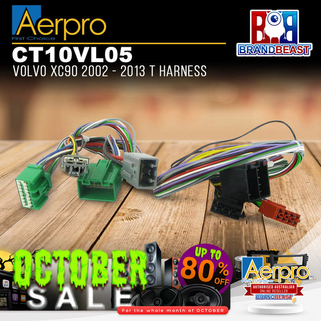 Aerpro CT10VL05 T-Harness to Suit Volvo