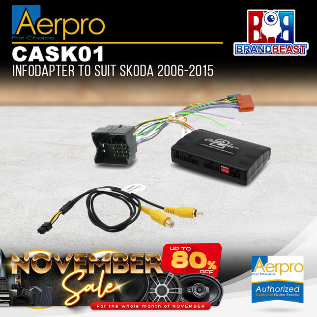 Aerpro CASK01 Infodapter Interface Suit Skoda Various Models
