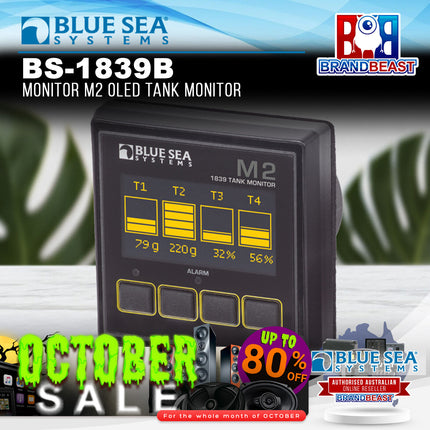 Blue Sea Systems BS-1839B Monitor M2 OLED Tank Monitor