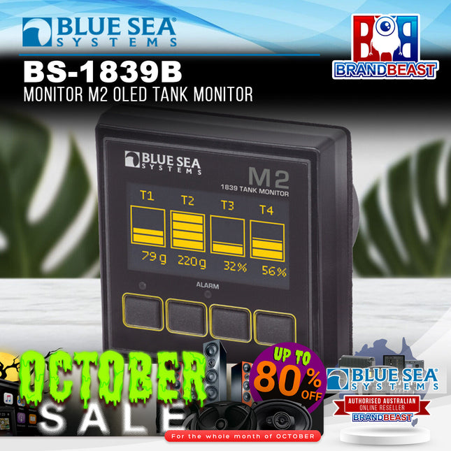 Blue Sea Systems BS-1839B Monitor M2 OLED Tank Monitor
