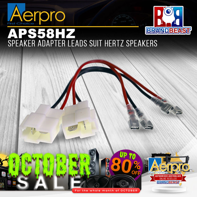 Aerpro APS58HZ Speaker Adapter Leads Suit Hertz Speakers