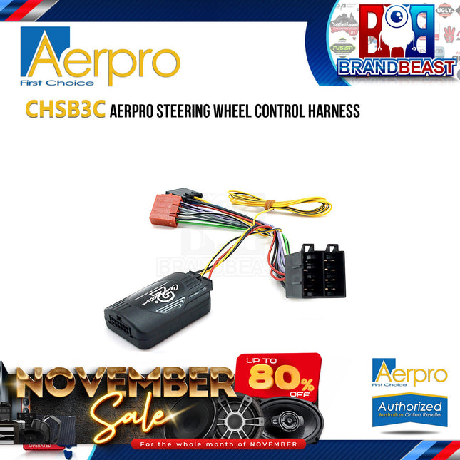 Aerpro CHSB3C Steering Wheel Control Harness Suit Saab 9-3/9-5