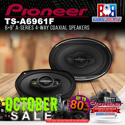 Pioneer TS-A6961F 6√ó9" A-Series 4-Way Coaxial Speakers