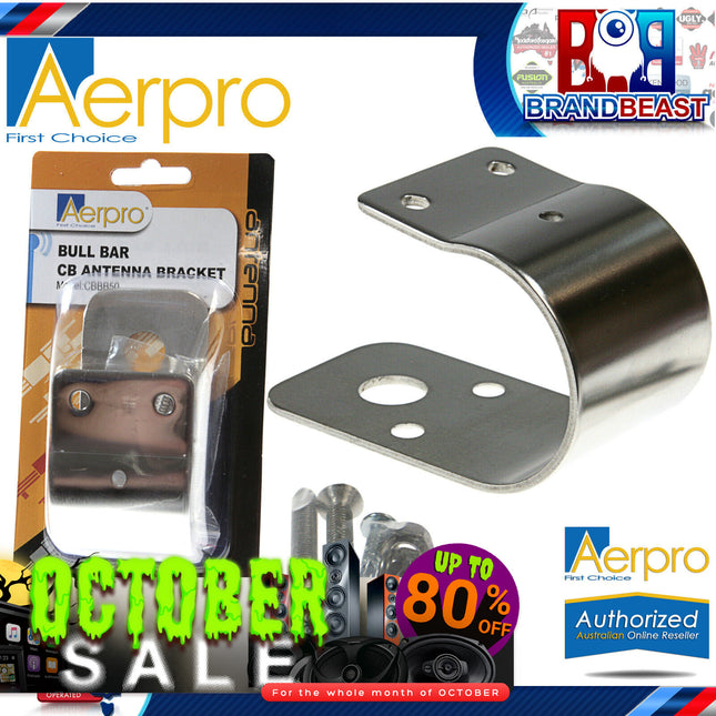 Aerpro CBBB50 50mm Universal UHF CB Antenna Bull Bar Bracket